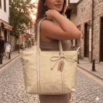 Aldorya Kumaş Shopper Omuz Çantası - Günlük Geniş El ve Kol Çantası