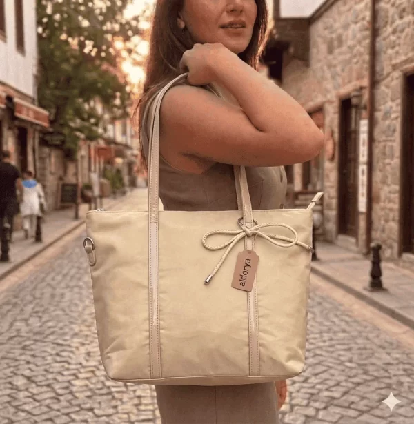 Aldorya Kumaş Shopper Omuz Çantası - Günlük Geniş El ve Kol Çantası